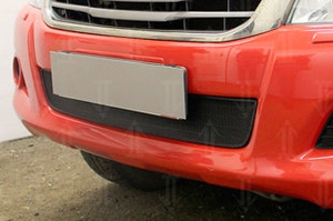 Сетка защитная в бампер Standart черный Strelka Toyota Hilux 2005-2015 ― Auto-Clover