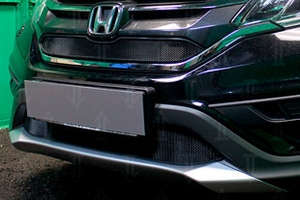 Сетка защитная в бампер Standart черный Strelka Honda CR-V IV 2012-2016 ― Auto-Clover