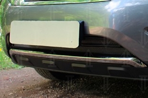 Сетка защитная в бампер Standart черный Strelka Nissan Pathfinder 2014-2019 ― Auto-Clover