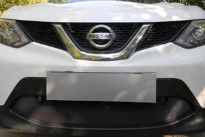 Сетка защитная в бампер Standart черный Strelka Nissan Qashqai 2014-2019 ― Auto-Clover