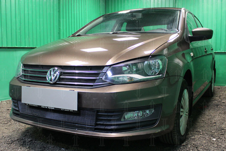 Сетка защитная в бампер Standart черный Strelka Volkswagen Polo V 2009-2019 no.6551