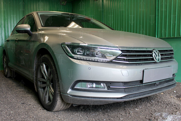 Сетка защитная в бампер Standart черный Strelka Volkswagen Passat B8​ 2015-2019 12746
