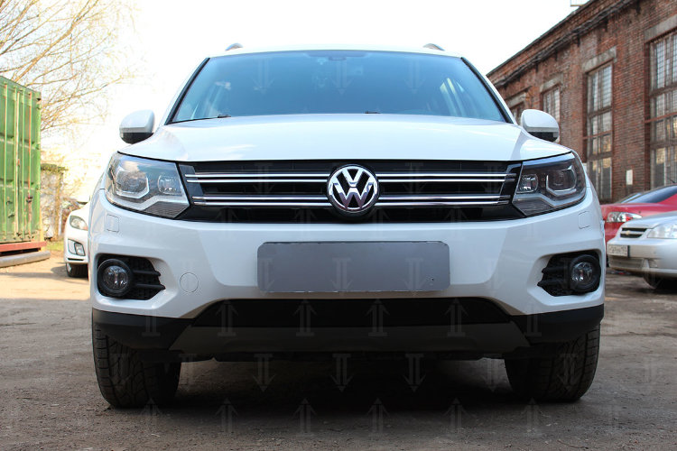 Сетка защитная в бампер Standart черный Strelka Volkswagen Tiguan I 2008-2016 no.6601