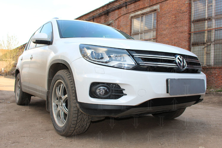 Сетка защитная в бампер Standart черный Strelka Volkswagen Tiguan I 2008-2016 no.6601