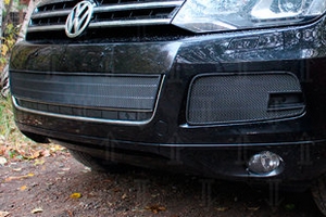 Сетка защитная в бампер Standart черный Strelka Volkswagen Touareg II 2010-2018 ― Auto-Clover