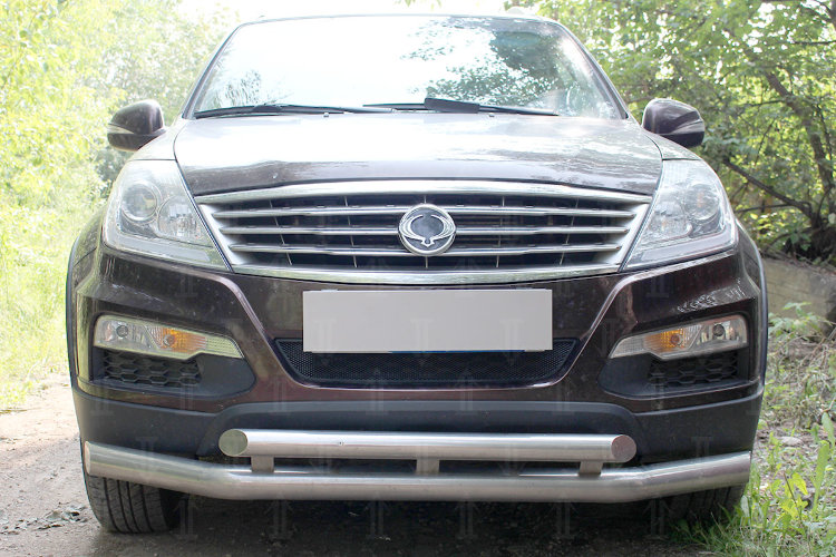 Сетка защитная в бампер Standart черный Strelka SsangYong Rexton 2001-2015 no.6720