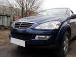 Сетка защитная в бампер Standart черный Strelka SsangYong Kyron 2005-2015