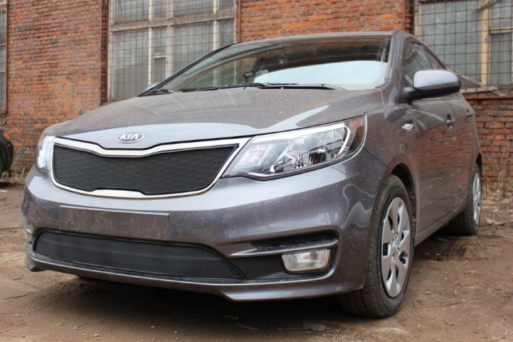 Сетка защитная в бампер Standart черный Strelka KIA Rio 2011-2017 12502