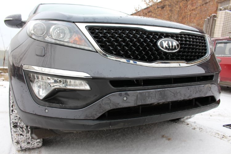 Сетка защитная в бампер Standart черный Strelka KIA Sportage 2010-2015 12492