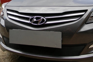 Сетка защитная в бампер Standart черный Strelka Hyundai Solaris 2011-2017 ― Auto-Clover
