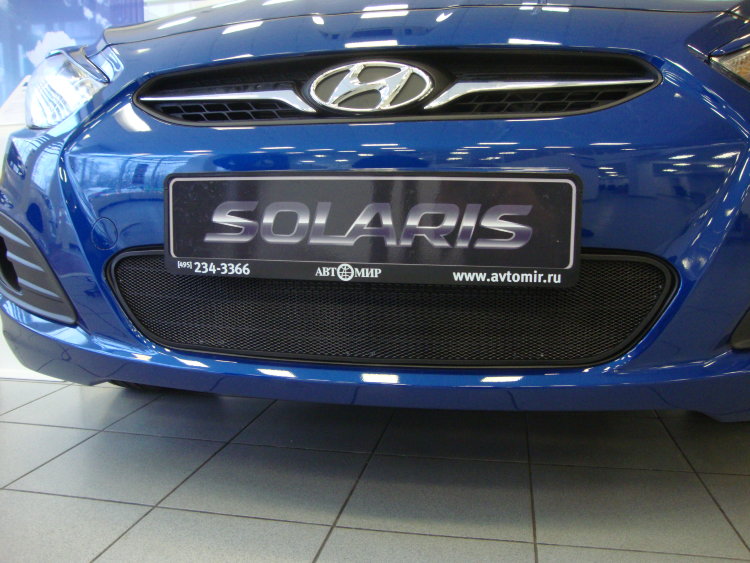 Сетка защитная в бампер Standart черный Strelka Hyundai Solaris 2011-2017 no.6860