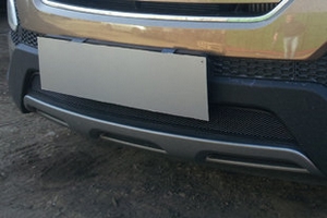 Сетка защитная в бампер Standart черный Strelka Hyundai Santa Fe 2012-2018 ― Auto-Clover