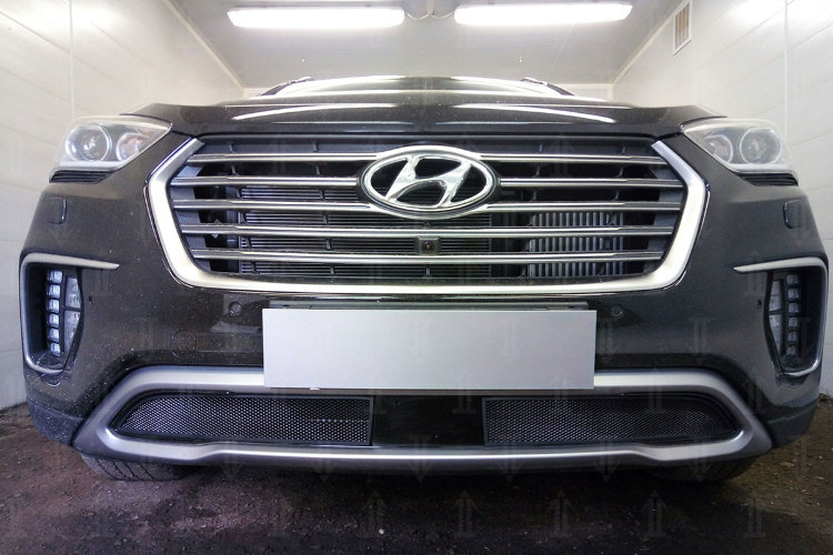 Сетка защитная в бампер Standart черный Strelka Hyundai Grand Santa Fe 2013-2019 no.6880