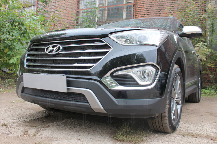 Сетка защитная в бампер Standart черный Strelka Hyundai Grand Santa Fe 2013-2019 no.6882