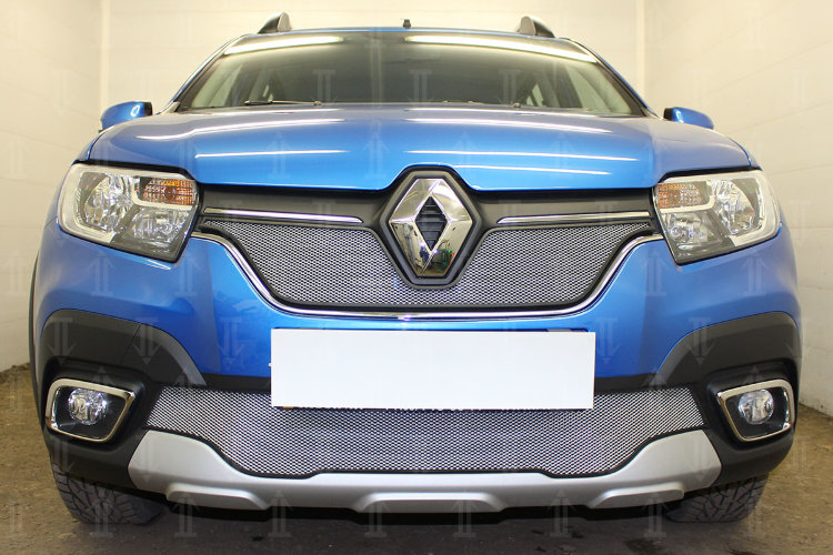 Сетка защитная в бампер Standart хром Strelka Renault Logan 2013-2019 19267