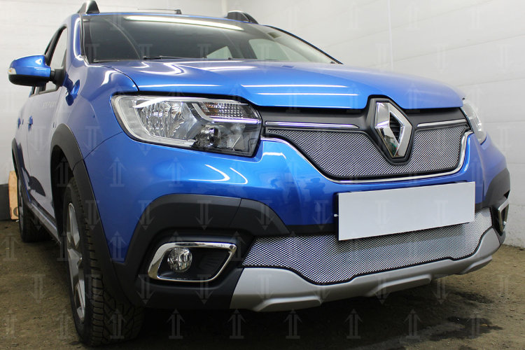 Сетка защитная в бампер Standart хром Strelka Renault Logan 2013-2019 19267