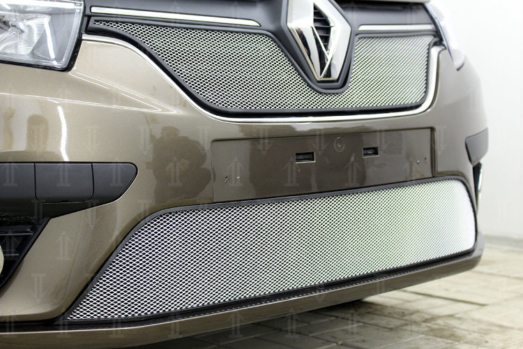Сетка защитная в бампер Standart хром Strelka Renault Logan 2013-2019 19261