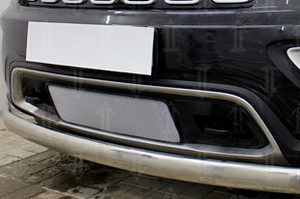 Сетка защитная в бампер Standart хром Strelka Jeep Grand Cherokee 2010-2019 ― Auto-Clover