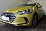 Сетка защитная в бампер Standart хром Strelka Hyundai Elantra 2016-2019