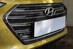 Сетка защитная в бампер Standart хром Strelka Hyundai Elantra 2016-2019