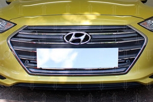 Сетка защитная в бампер Standart хром Strelka Hyundai Elantra 2016-2019 ― Auto-Clover
