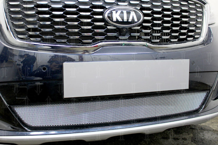 Сетка защитная в бампер Standart хром Strelka KIA Sorento Prime 2015-2019 no.3965
