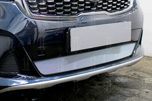 Сетка защитная в бампер Standart хром Strelka KIA Sorento Prime 2015-2019 ― Auto-Clover