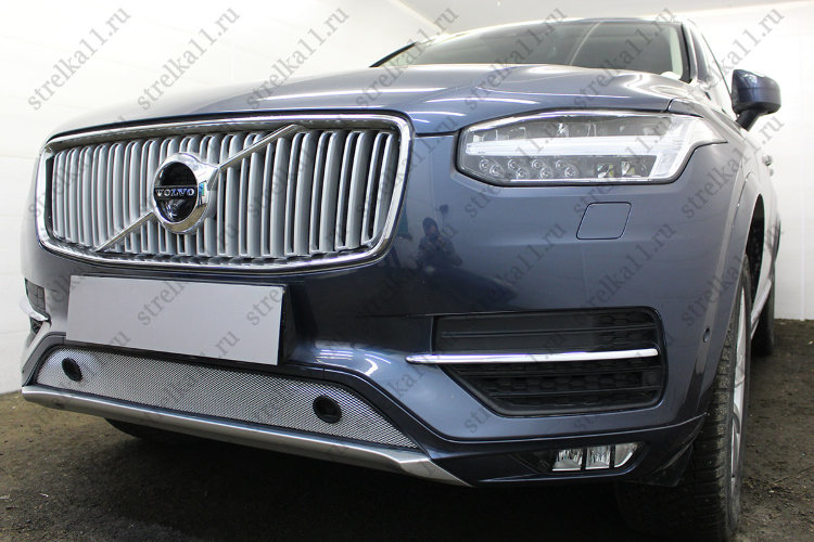 Сетка защитная в бампер Standart хром Strelka Volvo XC90 2015-2019 no.4792