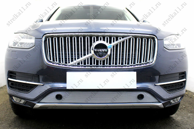 Сетка защитная в бампер Standart хром Strelka Volvo XC90 2015-2019 no.4792