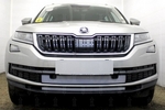 Сетка защитная в бампер Standart хром Strelka Skoda Kodiaq 2016-2019