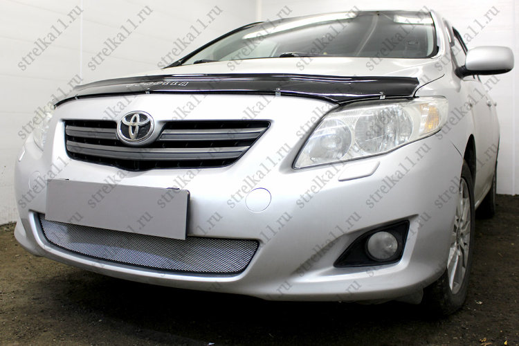 Сетка защитная в бампер Standart хром Strelka Toyota Corolla 2007-2013 no.5446