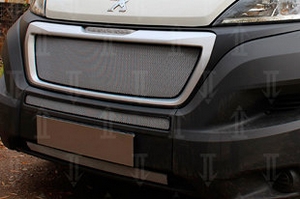 Сетка защитная в бампер Standart хром Strelka Peugeot Boxer 2006-2019 ― Auto-Clover