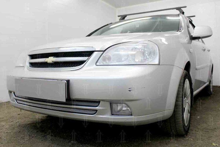 Сетка защитная в бампер Standart хром Strelka Chevrolet Lacetti 2002-2013 no.5627