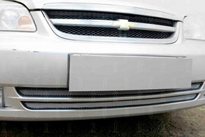 Сетка защитная в бампер Standart хром Strelka Chevrolet Lacetti 2002-2013 ― Auto-Clover