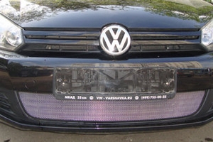 Сетка защитная в бампер Standart хром Strelka Volkswagen Golf VI 2009-2013 ― Auto-Clover