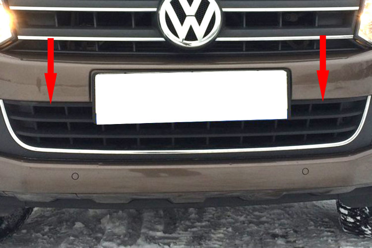Сетка защитная в бампер Standart хром Strelka Volkswagen Amarok 2010-2019 13530