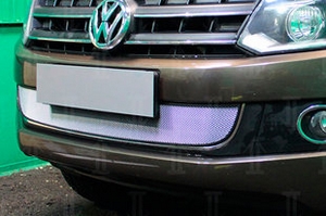 Сетка защитная в бампер Standart хром Strelka Volkswagen Amarok 2010-2019 ― Auto-Clover