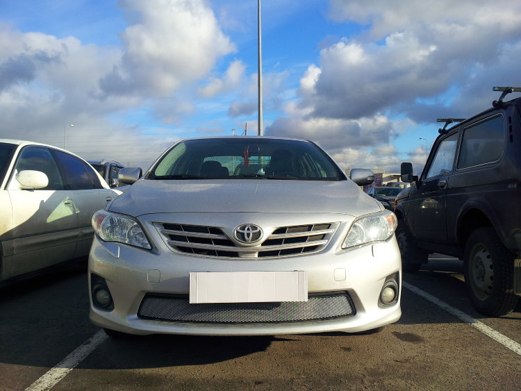 Сетка защитная в бампер Standart хром Strelka Toyota Corolla 2007-2013 no.5796