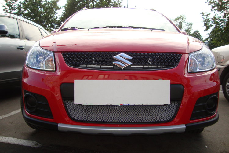 Сетка защитная в бампер Standart хром Strelka Suzuki SX4 2006-2012 no.5805