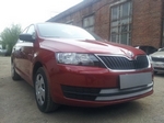 Сетка защитная в бампер Standart хром Strelka Skoda Rapid 2012-2019
