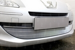 Сетка защитная в бампер Standart хром Strelka Peugeot 408 2011-2019