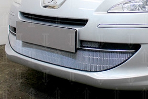 Сетка защитная в бампер Standart хром Strelka Peugeot 408 2011-2019 ― Auto-Clover