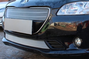 Сетка защитная в бампер Standart хром Strelka Peugeot 301 2012-2019 ― Auto-Clover