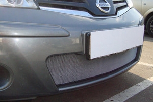 Сетка защитная в бампер Standart хром Strelka Nissan Note I 2005-2013 ― Auto-Clover