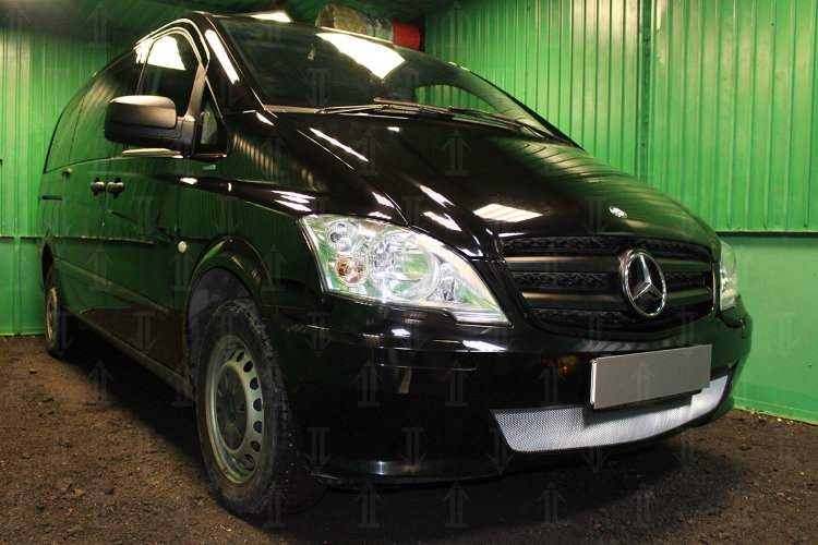 Сетка защитная в бампер Standart хром Strelka Mercedes-Benz Vito W639 2003-2014 no.5960