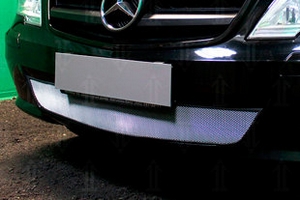 Сетка защитная в бампер Standart хром Strelka Mercedes-Benz Vito W639 2003-2014 ― Auto-Clover