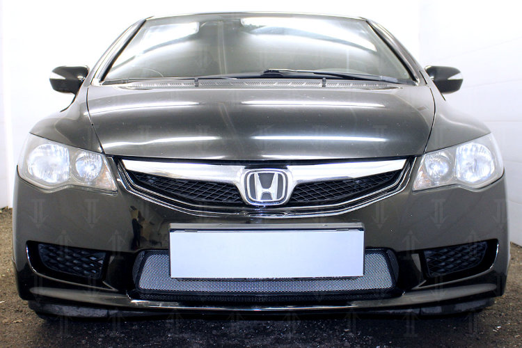 Сетка защитная в бампер Standart хром Strelka Honda Civic VIII 2006-2011 no.5988