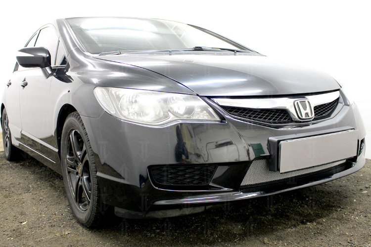 Сетка защитная в бампер Standart хром Strelka Honda Civic VIII 2006-2011 no.5988