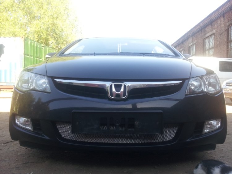 Сетка защитная в бампер Standart хром Strelka Honda Civic VIII 2006-2011 no.5992