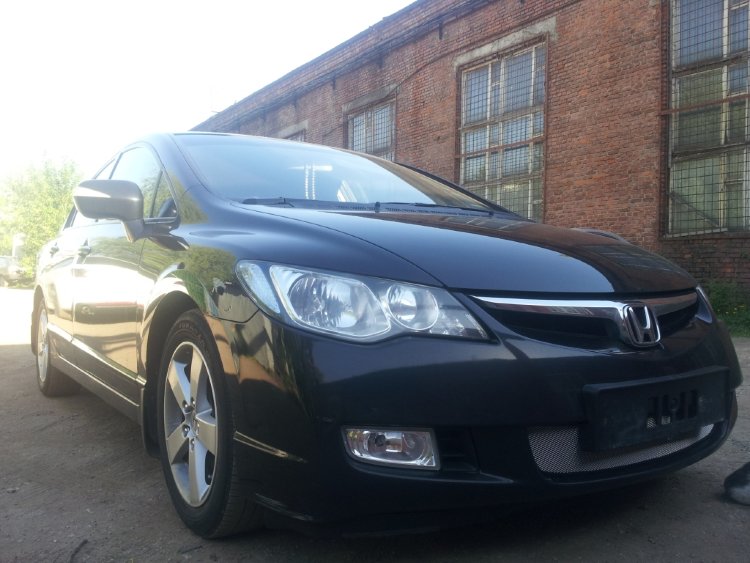 Сетка защитная в бампер Standart хром Strelka Honda Civic VIII 2006-2011 no.5992